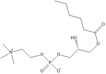 L-Î±-lysophosphatidylcholine, caproyl chemical structure and packaging